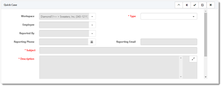 Quick Case Modal window in Client Service Case Widget