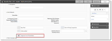 Suppress from Presentation Checkbox