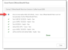 Offered Benefit Plan Cloning Status Window