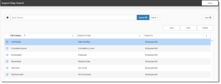 Employee Benefits Detail Dataform Fields