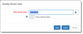 Modify Review Date window