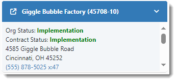 Client Info Widget