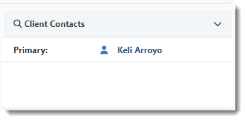Client Contacts Widget