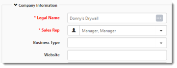 Client Master with no additional tabs configured