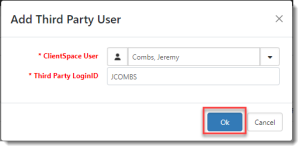 Add Third Party User Mapping