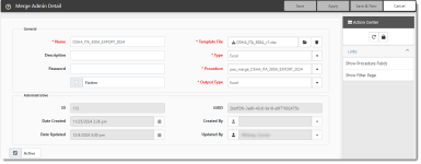 OSHA 300A ITA Export - Merge Admin Detail Record