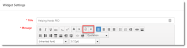 Widget Settings: Change Font Background Color