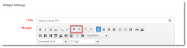 Widget Settings: Change Font Color