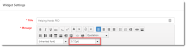 Widget Settings: Change Font Size